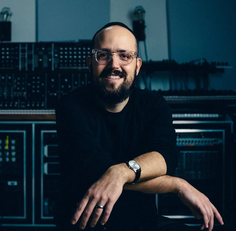 Joe Trapanese in studio